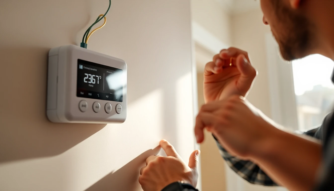 Thermostat installation